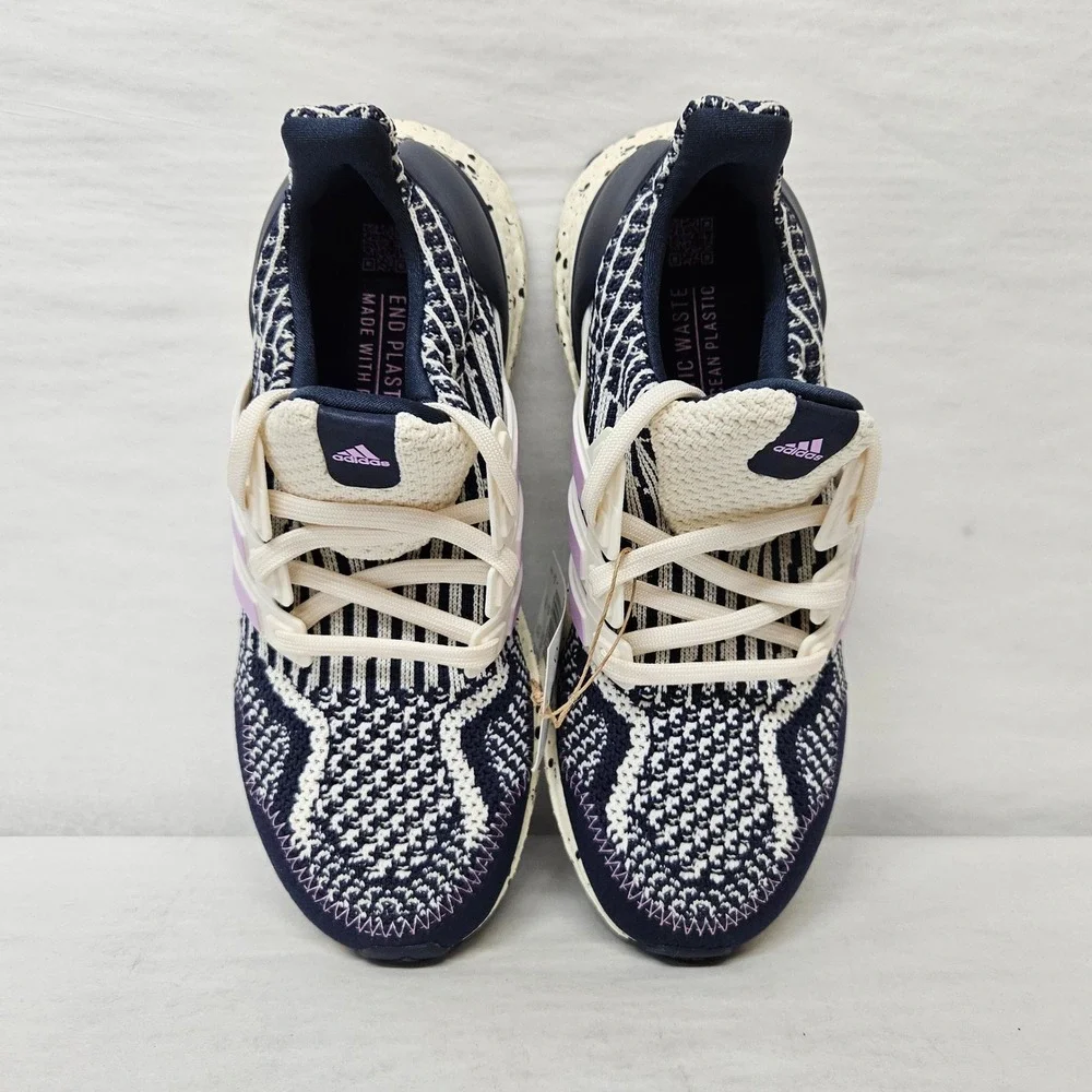 Adidas Ultraboost 5.0 DNA W Running Shoes GV8736 Navy White Purple Womens Size 6